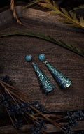 Teal/Torquoiuse Jingle Cone Earrings