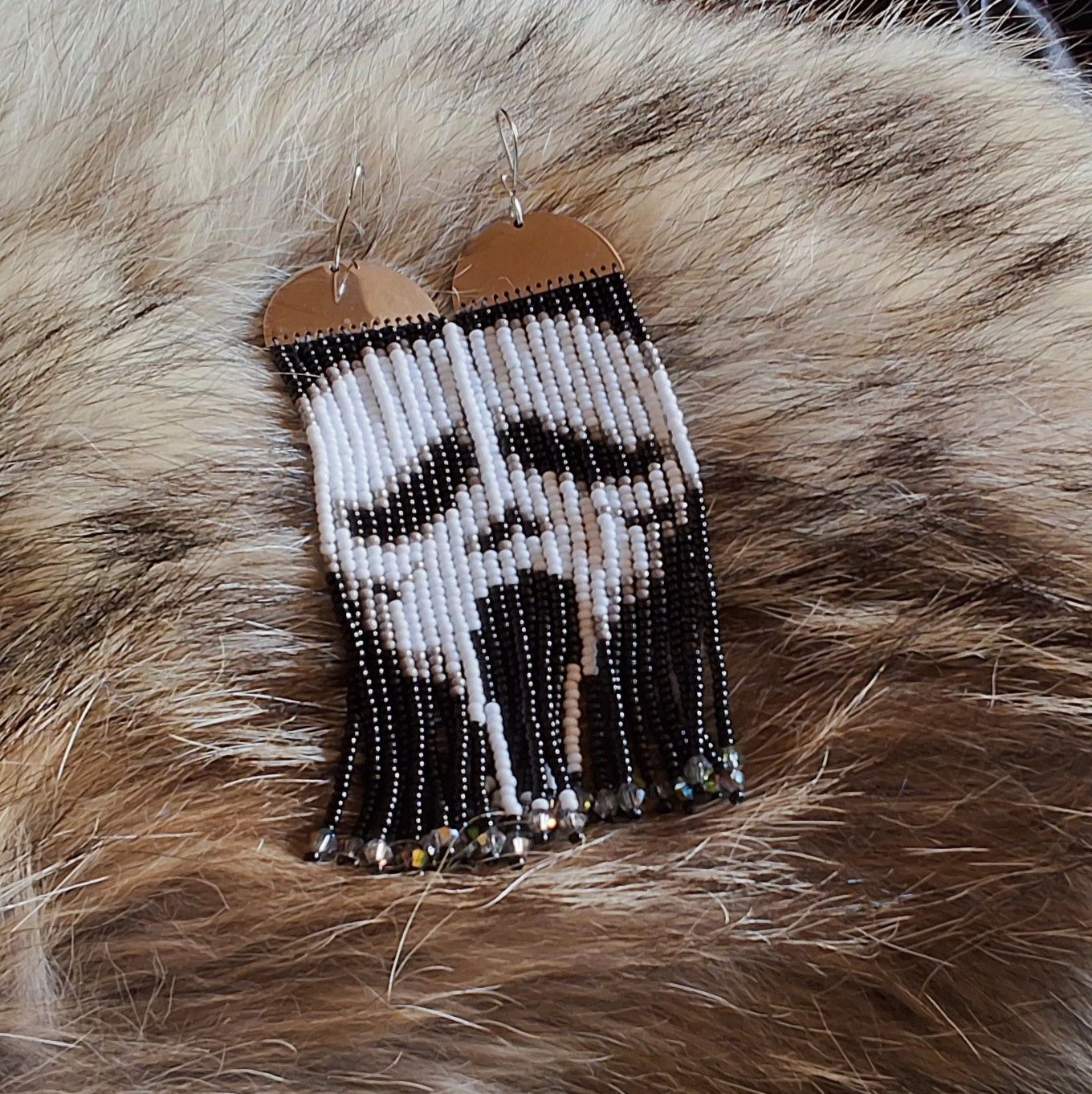 Ghost Face Fringe Earrings