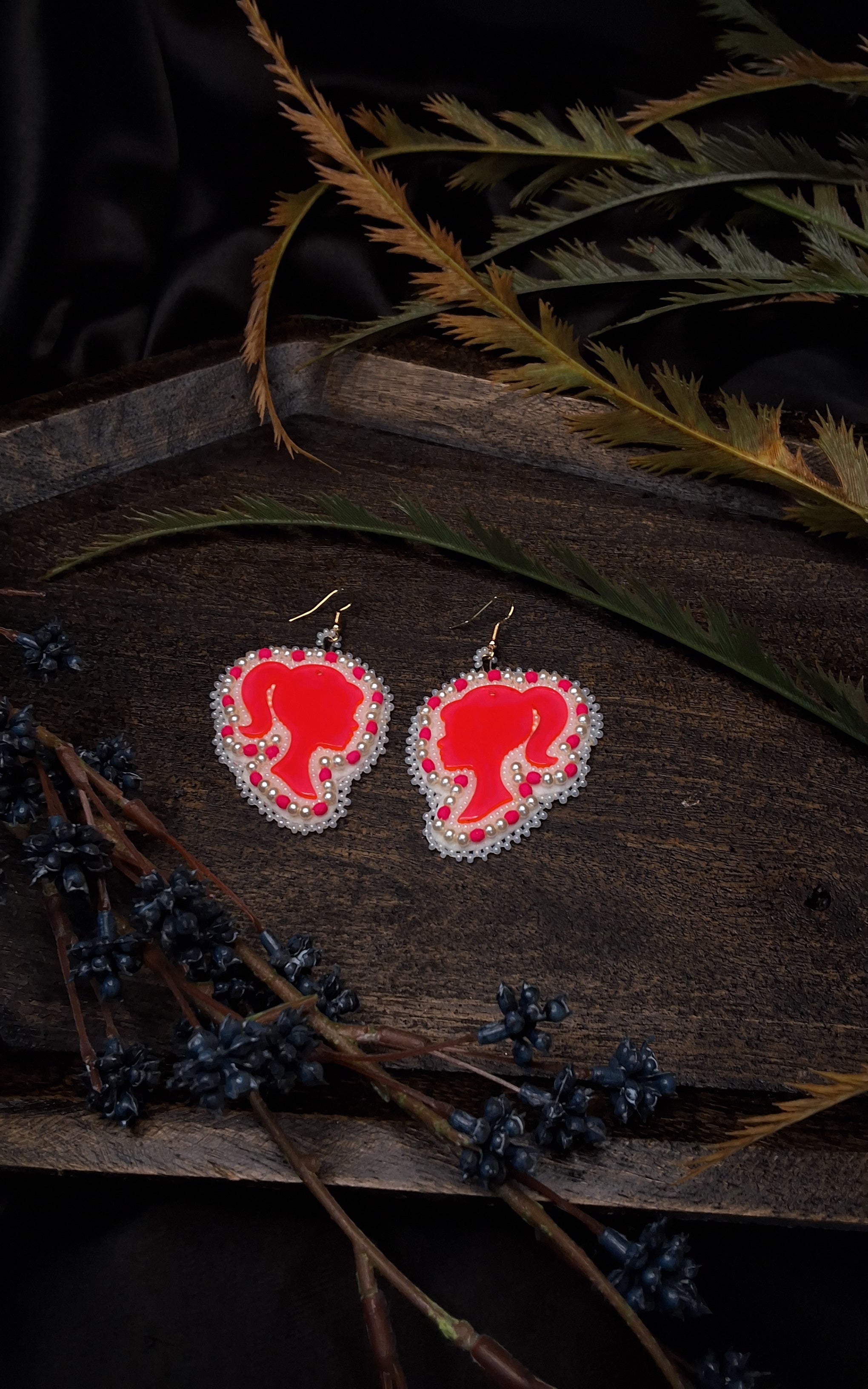 Barbie Beaded Earrings