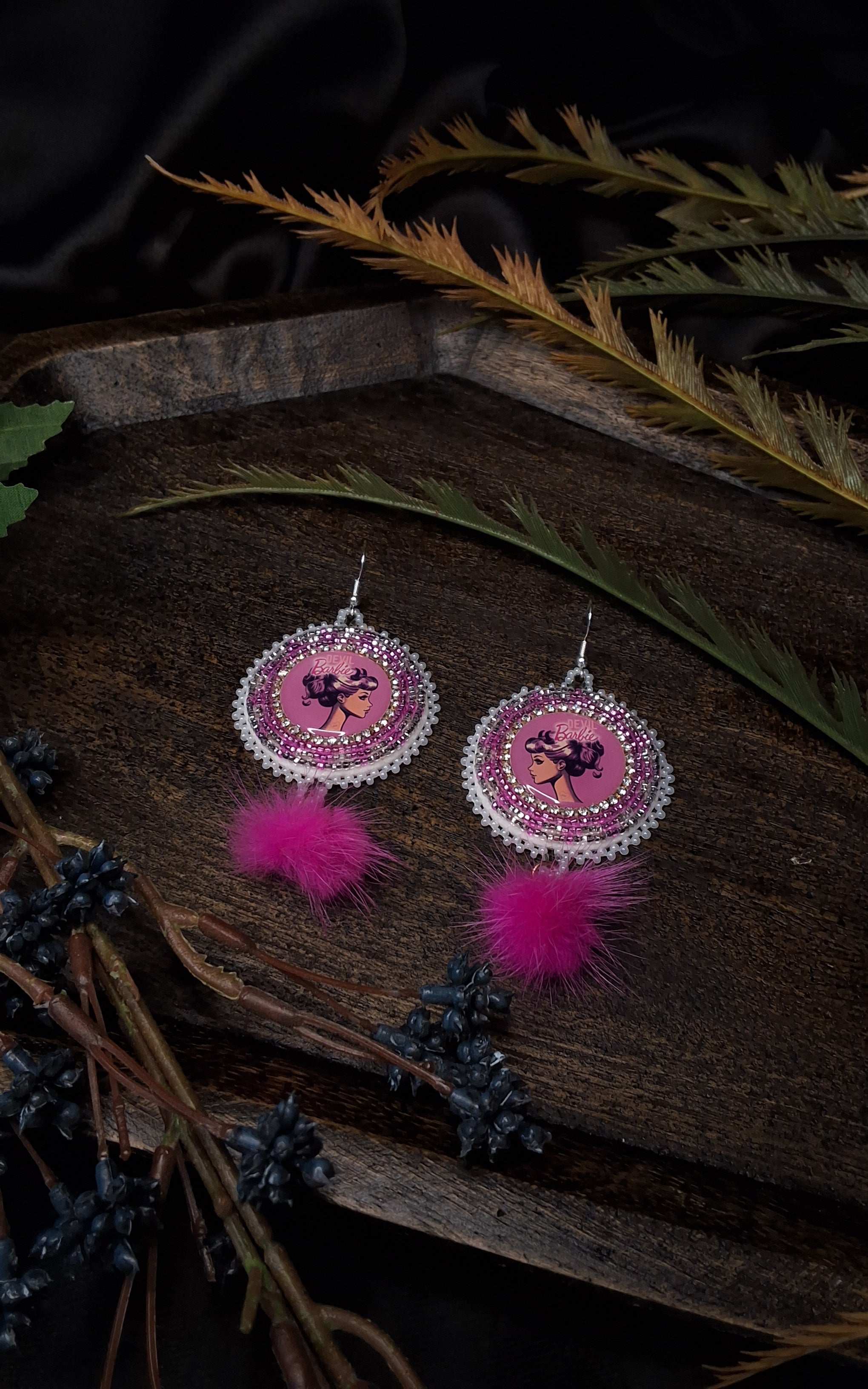 Devil Barbie Earrings