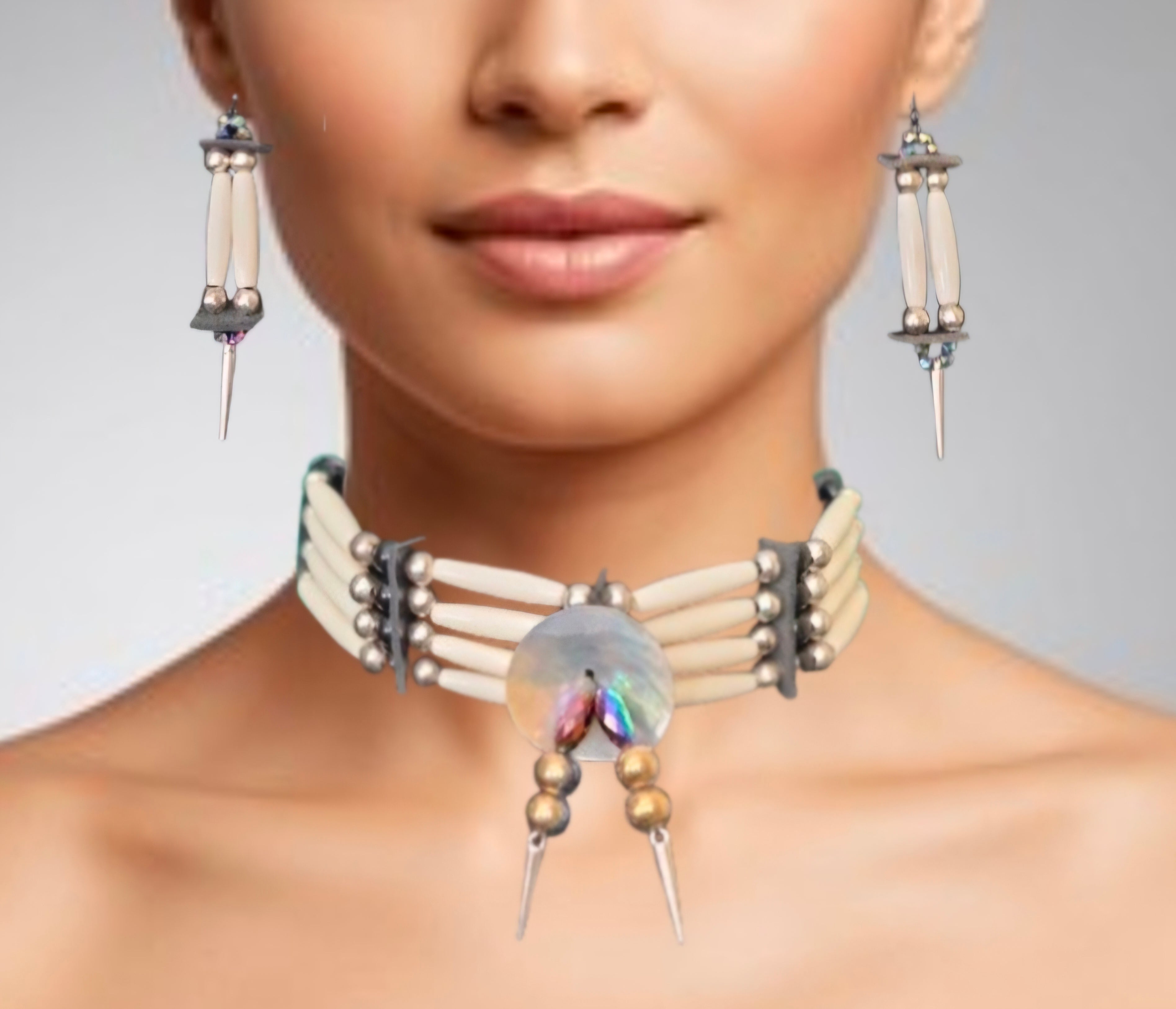 Spiked Choker Set