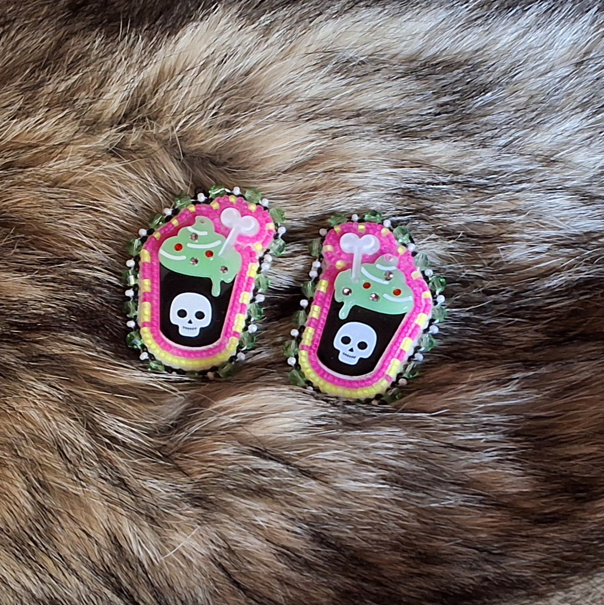 Spooky Frappuccino Earrings