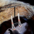 Gold Skull Fringe Earrings