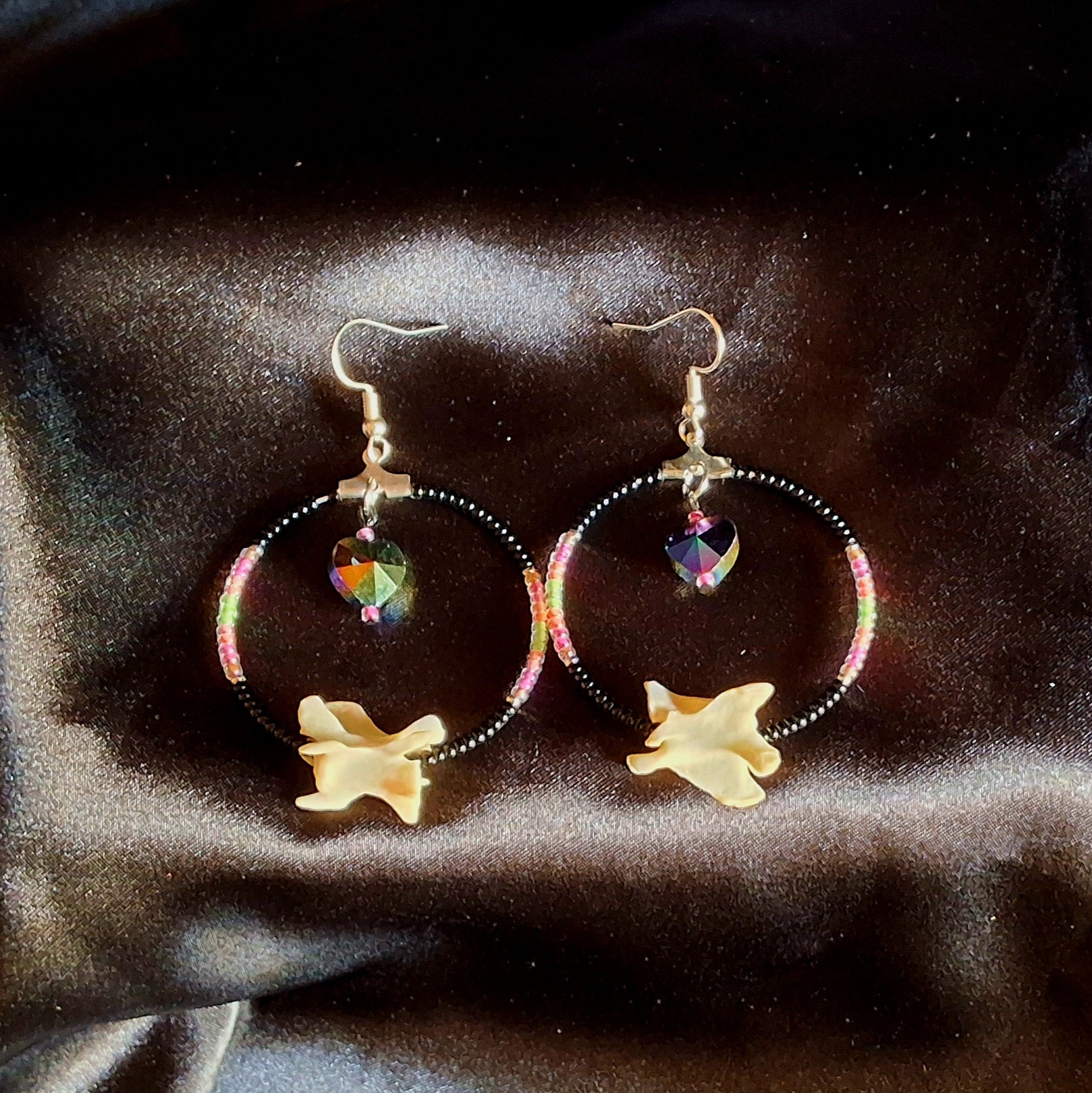 Snake Vertebrae Hoops